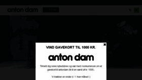 What Antondam.dk website looked like in 2016 (7 years ago)