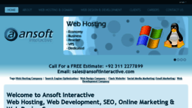 What Ansoftinteractive.com website looked like in 2016 (7 years ago)