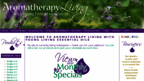 What Aromatherapyliving.com website looked like in 2016 (7 years ago)
