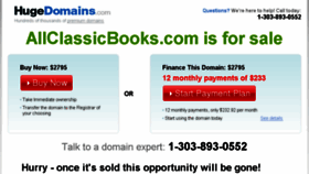 What Allclassicbooks.com website looked like in 2016 (7 years ago)