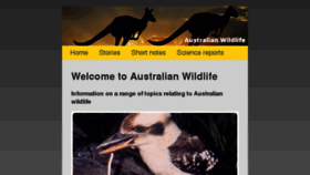 What Australianwildlife.com.au website looked like in 2016 (7 years ago)