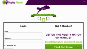 What Agility-nation.com website looked like in 2016 (7 years ago)
