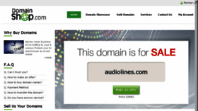 What Audiolines.com website looked like in 2016 (7 years ago)