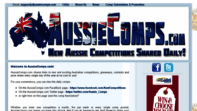What Aussiecomps.com website looked like in 2016 (7 years ago)