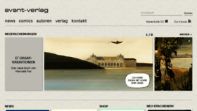What Avant-verlag.de website looked like in 2016 (7 years ago)