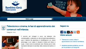 What Associazionebambinogesu.org website looked like in 2016 (7 years ago)