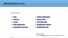 What Allpaperjobs.com website looked like in 2016 (7 years ago)