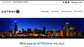 What Adtrav.com website looked like in 2016 (7 years ago)