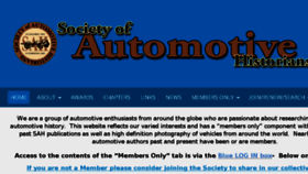 What Autohistory.org website looked like in 2016 (7 years ago)