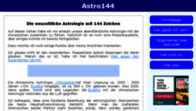 What Astro144.ch website looked like in 2016 (7 years ago)