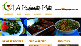 What Apassionateplate.com website looked like in 2016 (7 years ago)