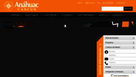 What Anahuaccancun.edu.mx website looked like in 2016 (7 years ago)