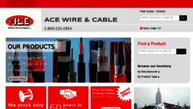 What Acewireco.com website looked like in 2016 (7 years ago)
