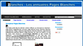 What Annuairespagesblanches.org website looked like in 2016 (7 years ago)