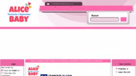 What Alicebabyvirtual.com website looked like in 2016 (7 years ago)