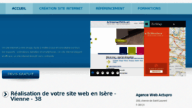 What Actupro.fr website looked like in 2016 (7 years ago)