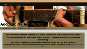 What Acousticguitarplaying.info website looked like in 2016 (7 years ago)