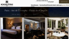 What Acacias-paris-hotel.com website looked like in 2016 (7 years ago)