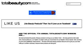 What Awards.totalbeauty.com website looked like in 2016 (7 years ago)