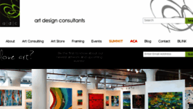 What Adcfineart.com website looked like in 2016 (7 years ago)