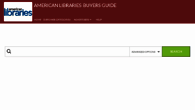 What Americanlibrariesbuyersguide.com website looked like in 2016 (7 years ago)