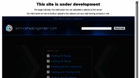 What Admiralheatingandair.com website looked like in 2016 (7 years ago)