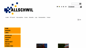 What Allschwil.ch website looked like in 2016 (7 years ago)