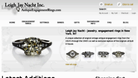 What Antiqueengagementrings.com website looked like in 2016 (7 years ago)