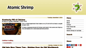 What Atomicshrimp.com website looked like in 2016 (7 years ago)