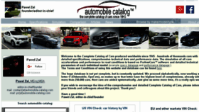 What Automobile-catalog.com website looked like in 2016 (7 years ago)