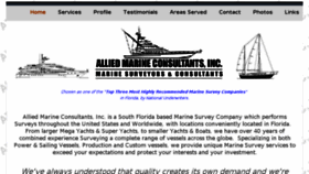 What Alliedmarinesurveyors.com website looked like in 2016 (7 years ago)
