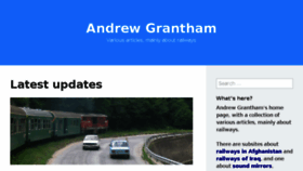 What Andrewgrantham.co.uk website looked like in 2016 (7 years ago)
