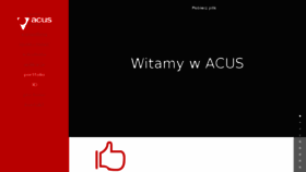 What Acus.pl website looked like in 2016 (7 years ago)
