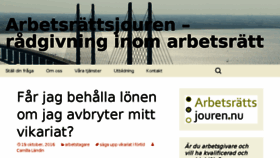 What Arbetsrattsjouren.nu website looked like in 2016 (7 years ago)