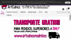 What Artcakesmadrid.es website looked like in 2016 (7 years ago)