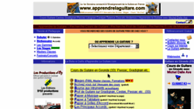 What Apprendrelaguitare.com website looked like in 2016 (7 years ago)