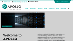 What Apollotech.com.au website looked like in 2016 (7 years ago)