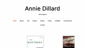 What Anniedillard.com website looked like in 2016 (7 years ago)