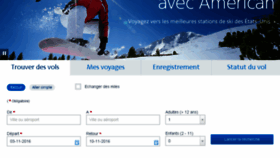 What Americanairlines.fr website looked like in 2016 (7 years ago)