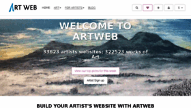 What Artweb.com website looked like in 2016 (7 years ago)