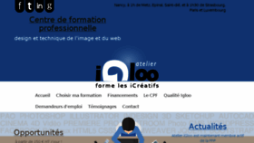 What Atelier-igloo.fr website looked like in 2016 (9 years ago)