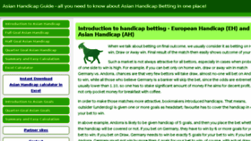 What Asianhandicapguide.com website looked like in 2016 (7 years ago)