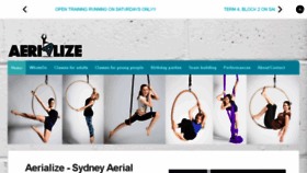 What Aerialize.com.au website looked like in 2016 (7 years ago)