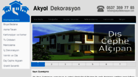 What Akyoldekorasyon.com website looked like in 2016 (7 years ago)