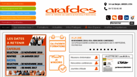 What Arafdes.fr website looked like in 2016 (7 years ago)