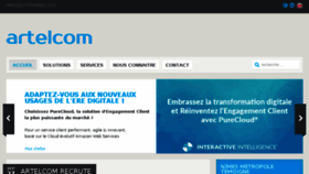 What Artelcom.fr website looked like in 2016 (7 years ago)