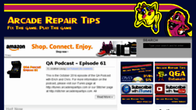 What Arcaderepairtips.com website looked like in 2016 (7 years ago)