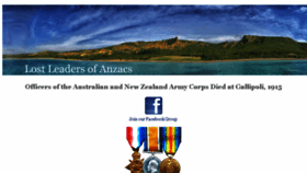 What Anzacs.org website looked like in 2016 (7 years ago)