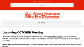 What Azfinewoodworkers.org website looked like in 2016 (7 years ago)