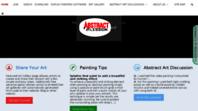 What Abstractartlesson.com website looked like in 2016 (7 years ago)